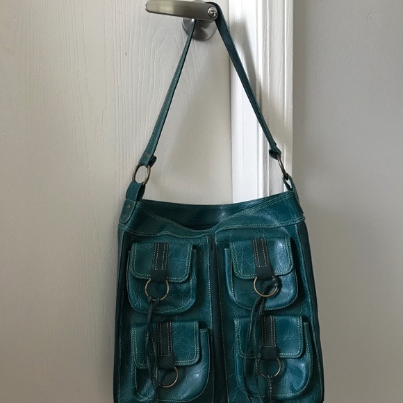 Candie's Dark Green/Teal Tote - Picture 14 of 14